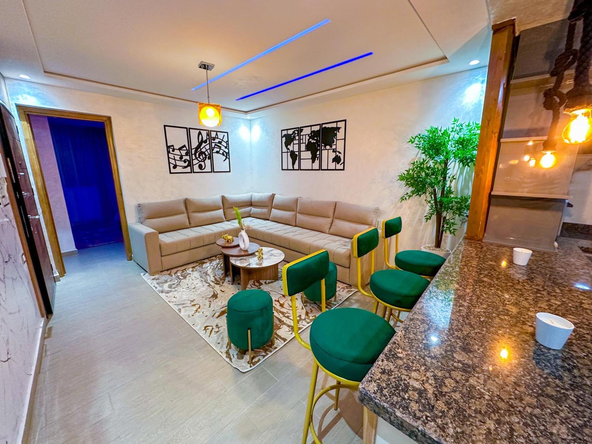 Veluxa - Luxury Holiday Homes - Centric Flat Tanger Chambre photo